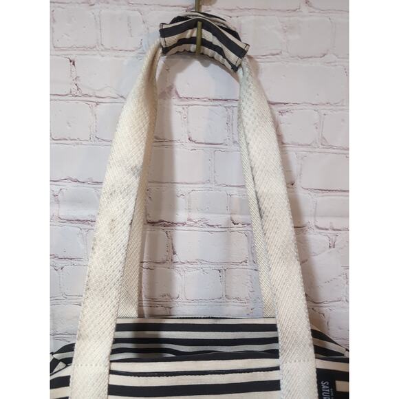 Kate Spade Travel Saturday Weekender Canvas Bag Luggage Striped - Picture 2 of 16